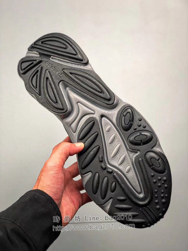 Adidas男女椰子鞋 阿迪達斯皮面椰子水管 Adidas Ozweego Originals Lxcon 2019新款三葉草3M反光復古老爹鞋  xhn1551